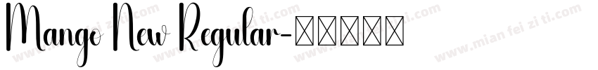 Mango New Regular字体转换